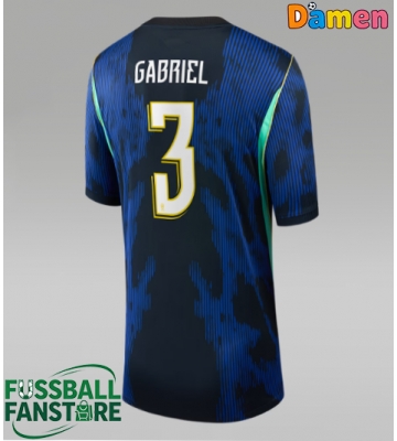 Brasilien Gabriel Magalhaes #3 Replik Auswärtstrikot Damen WM 2026 Kurzarm